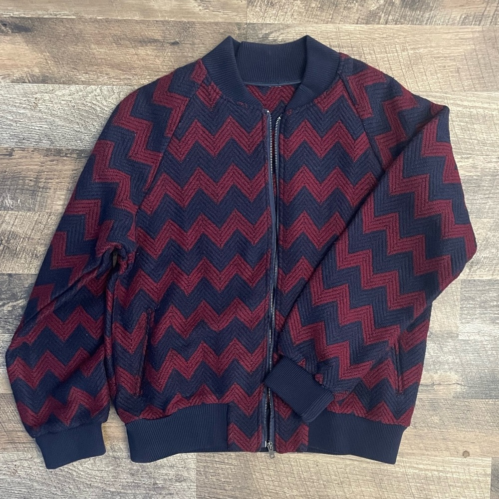 Chevron Sweater Jacket
